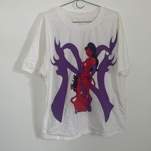 Vintage single stitch white she devil tee no branding